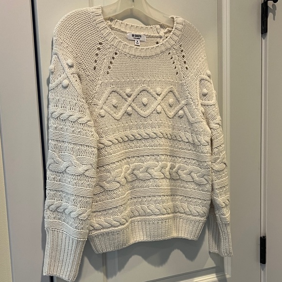 BB Dakota by Steve Madden Cable Knit Sweater in Cream - Picture 1 of 3